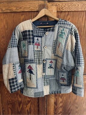 Patchwork Plaid & Pines Jacket